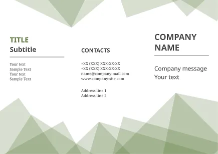 Abstract information Booklet template