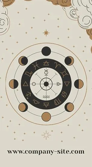 Astrologer's business card template