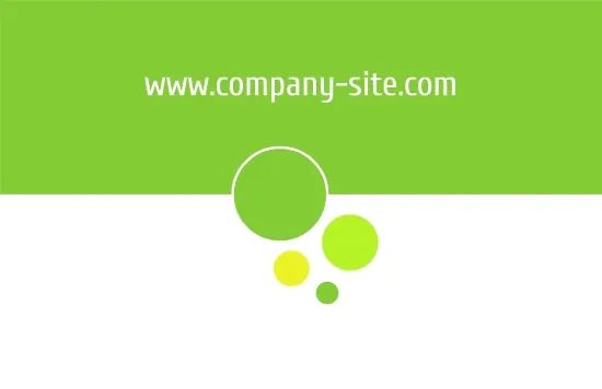 Abstract Euro business card template with circles