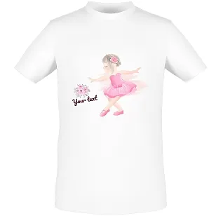 Little Ballerina T-shirt Template