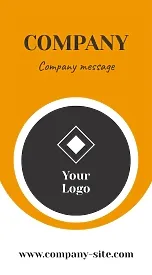 Abstract business card template with circles