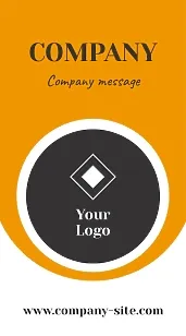 Abstract business card template with circles