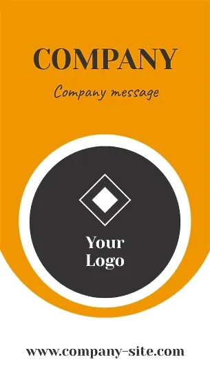Abstract business card template with circles