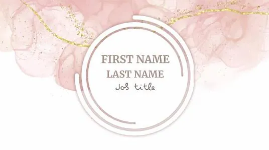 Template of a universal beautiful business card 