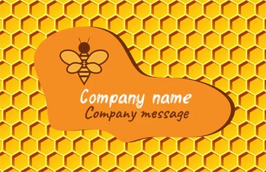 Beekeeper's business card template