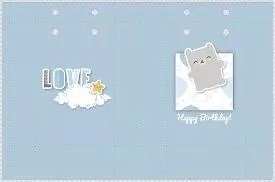 Paper bag template for Children's gift