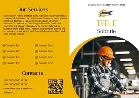 Construction company booklet template
