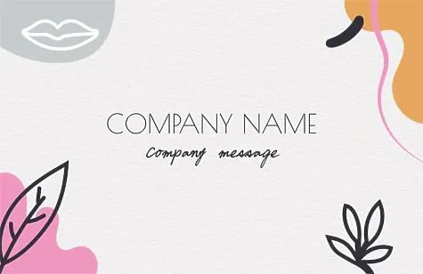 Abstract Euro business card template