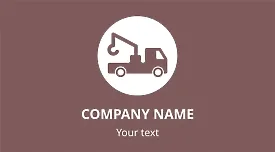 Tow truck business card template