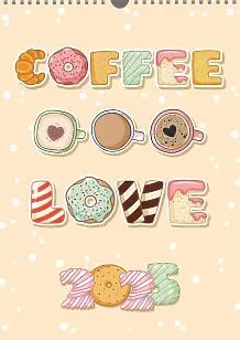 Coffee Calendar Template 