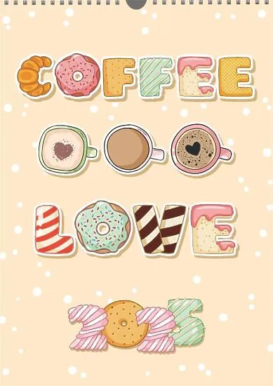 Coffee Calendar Template 