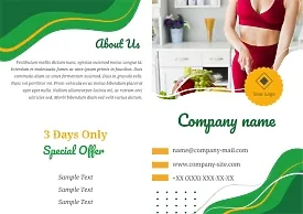Healthy Food Restaurant Booklet Template