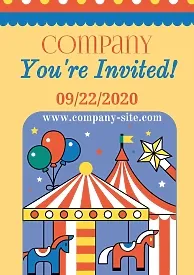 Circus poster template