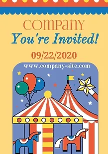 Circus poster template