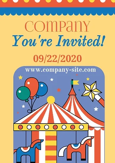 Circus poster template