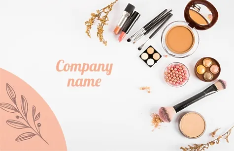 Make-up artist's business card template