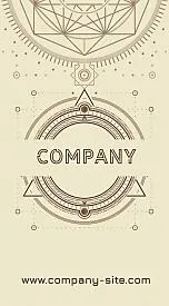Esoteric business card template 