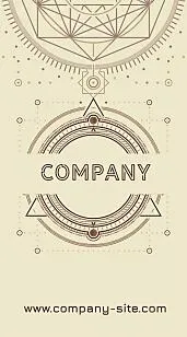 Esoteric business card template 