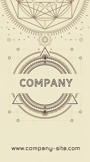 Esoteric business card template 