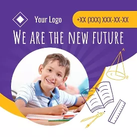 College Advertising Banner Template