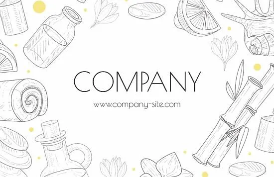 Souvenir shop business card template
