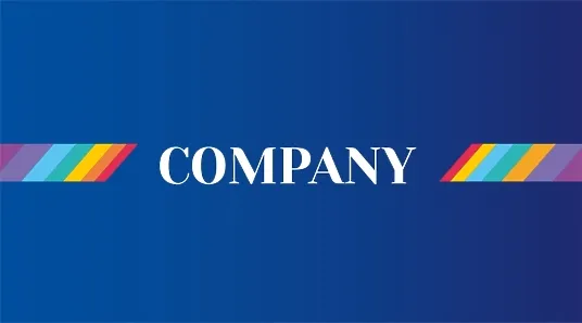 Bright corporate business card template