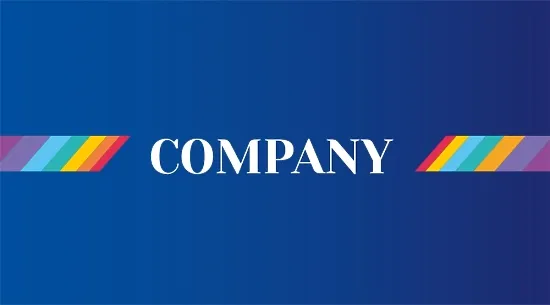 Bright corporate business card template