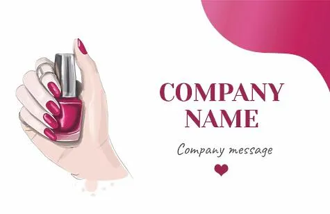 Euro nail salon business card template