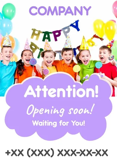 Children's Playroom poster Template