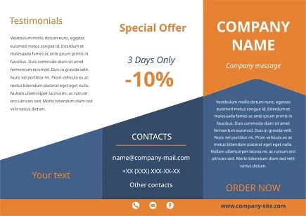 Abstract promotional booklet template