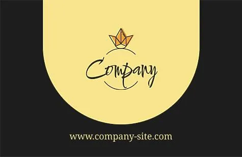 Jewelry company business card template