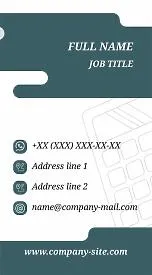 Accountant's business card template