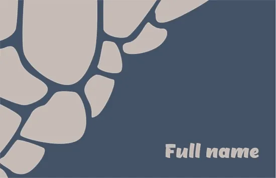 The template of the business card of the master of laying the stone