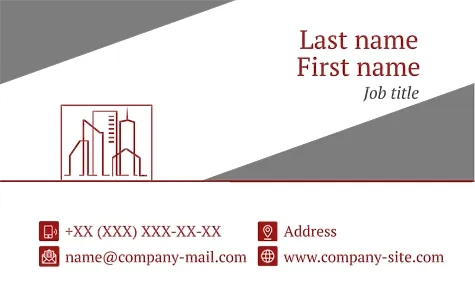 Architect's business card template