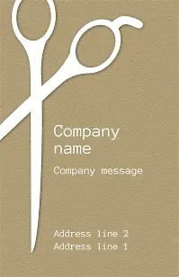 Hairdresser's business card template