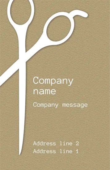 Hairdresser's business card template