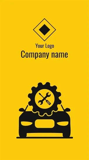Tire Fitting business card template