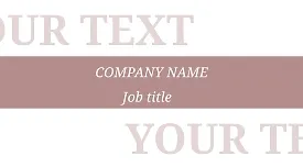 Strict business card template