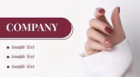 Beauty studio business card template