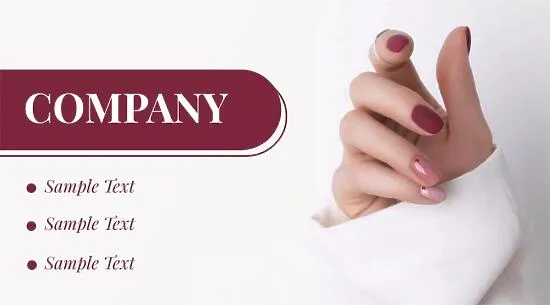 Beauty studio business card template