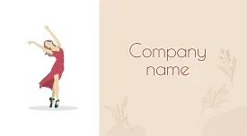 Dance Studio business card template