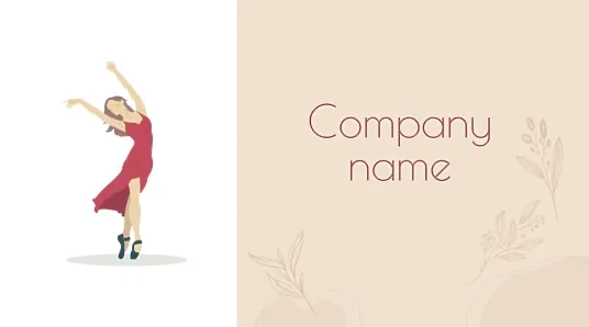 Dance Studio business card template