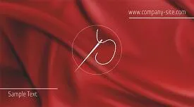 Sewing workshop business card template
