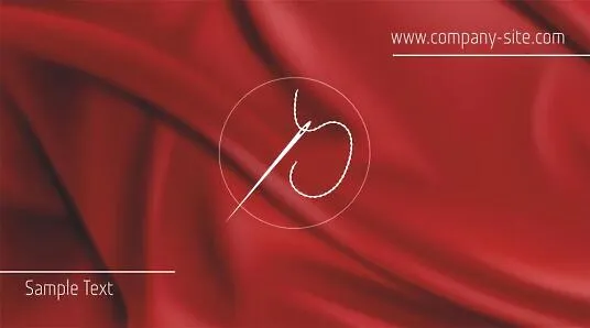 Sewing workshop business card template