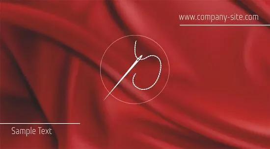 Sewing workshop business card template