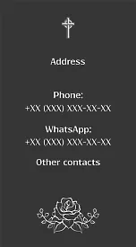 Funeral Services business card template