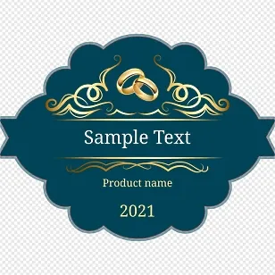 Wedding Champagne Label Template