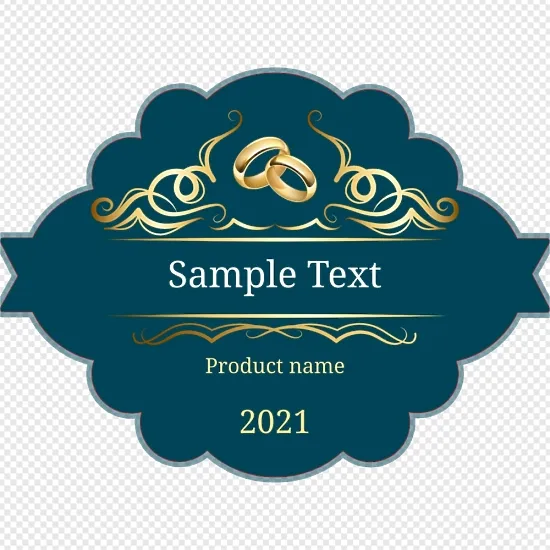 Wedding Champagne Label Template