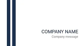 Template of a strict concise business card