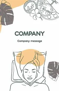 Business card template for a massage therapist 